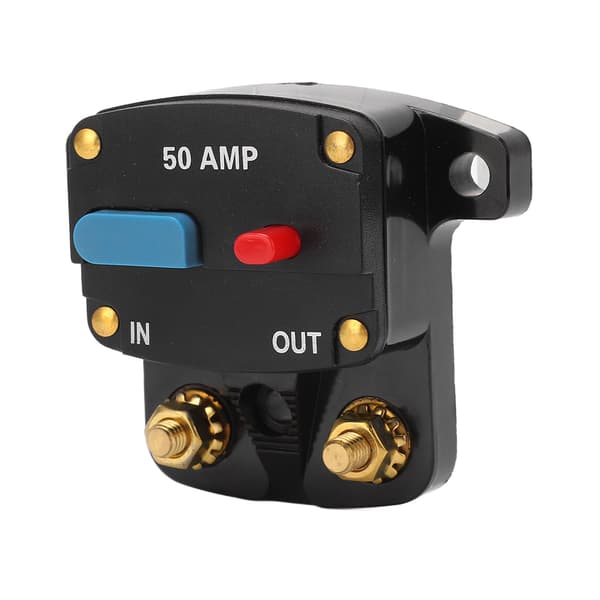 Bil Audio Strømafbryder Manuel Reset Sikring Inline Inverter Holder til Bil Audio Stereo System Båd Lastbiler Busser 50A