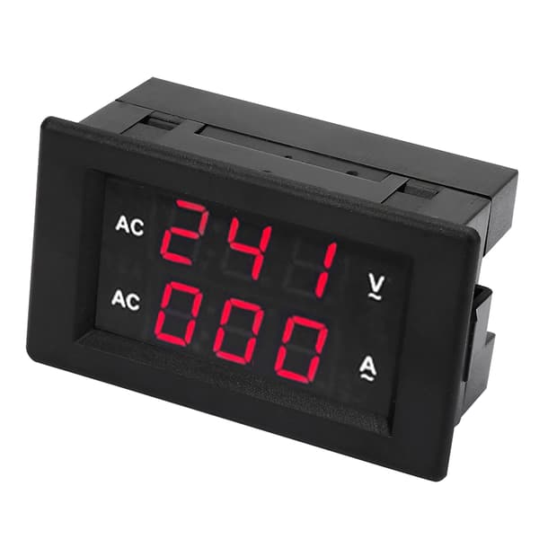 Digital AC Voltmeter 100-300V och Ampere Meter 0-100A med LED-display (röd)