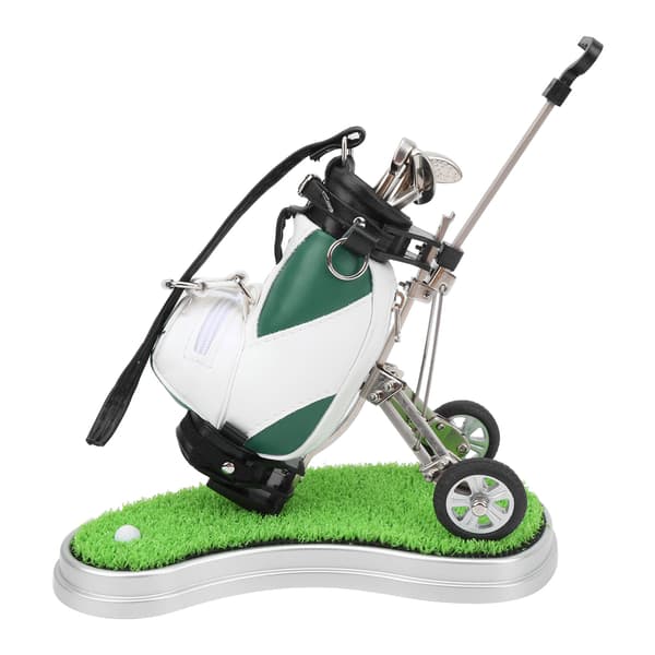 Zinklegering Golf Pennsett 3 Kulepenner Mini Bag Grønn Hvit Base