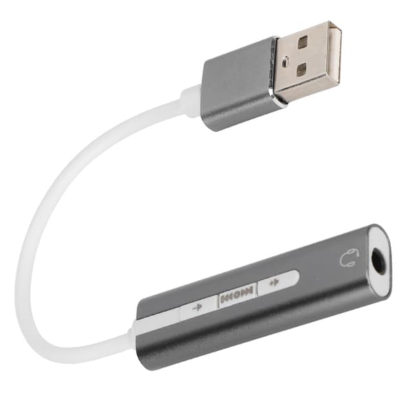 USB Lydkort Aluminium Legering Ekstern Computer Lydkort 7.1 Stereo til Alle Computersystemer