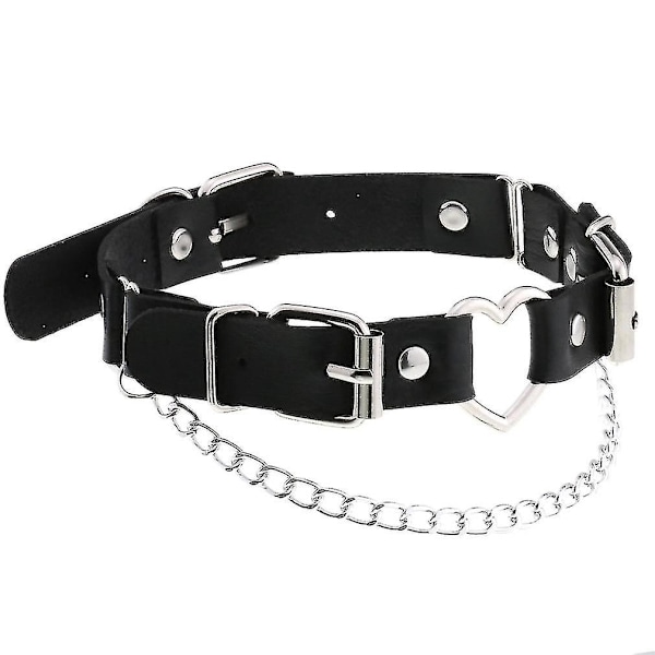 Goth Black Heart Choker Punk Halskæde Krave Til Pige Cool Chocker Neck Cosplay Smykker Egirl Gothic Accessories begie