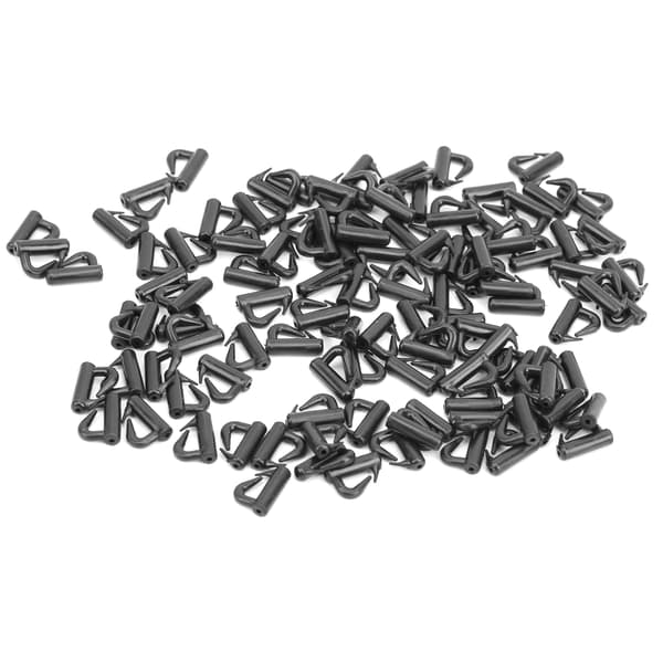 120 st Clevis Roterande Spinner Snäpp Svart Fiskeredskap Snabbytes Tillbehör