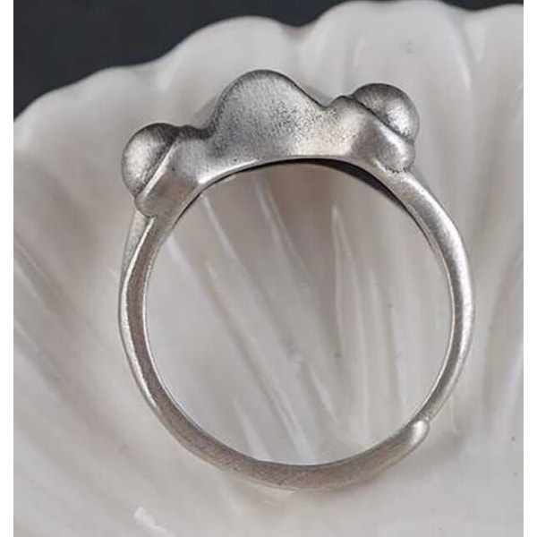 Kvinnors groda Big Eye Ring presentsmycken