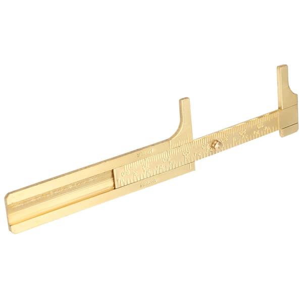 Bærbar messing dobbelt skala nonius caliper 80mm