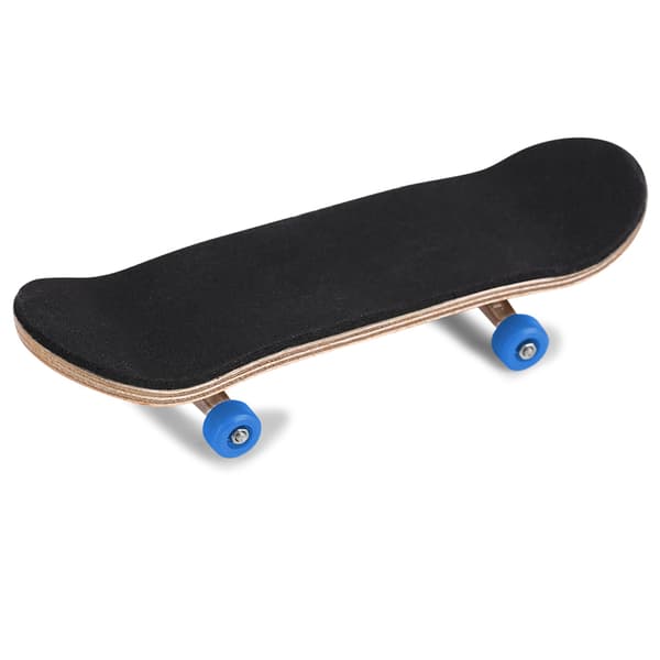 Lonn Finger Skateboards av trälegering med greppbräda och låda, stressreducerande present, mörkblå