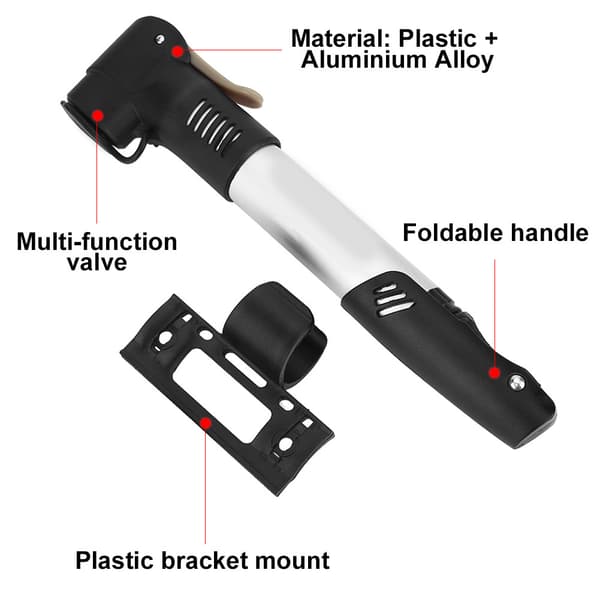 Bärbar Mini Cykelpump i Legering