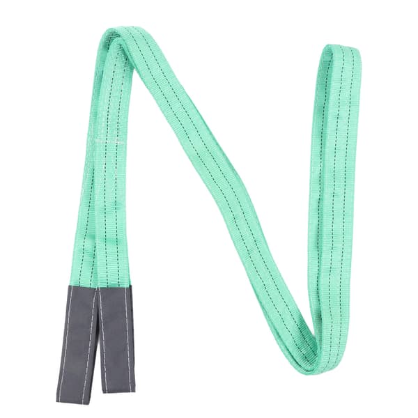 Kraftig Industriel Krankløftestroppe Polyester Rigging 2000 kg Kapacitet 4 m 2 Øje Grøn