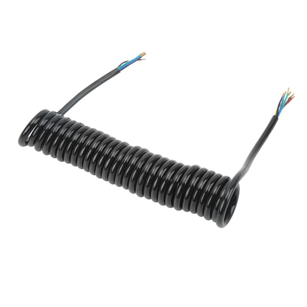 12.8ft 20AWG 7-ledare Polyuretan Förlängningskabel för Släpvagn, Bärgare och Husbil