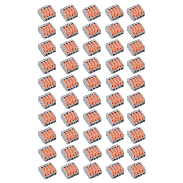 50 kpl Push Wire -liitin Mini Fast Compact -liitinlohko Parallel PCT-214