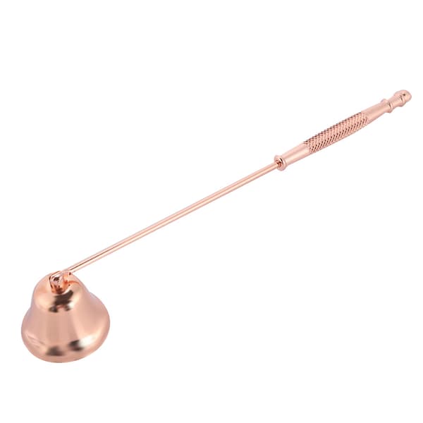 Rostfritt stål klockformad Candle Snuffer Wick Trimmer (roséguld)