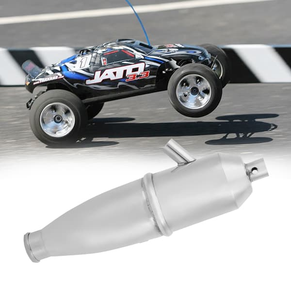 1/10 HSP RC Nitro Buggy Bil Aluminium sidoavgasrör