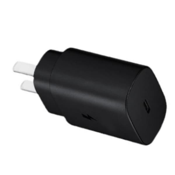 25W PD USB C Vægoplader Superhurt Opladningsblok til Samsung Note10 S20 US Stik Sort