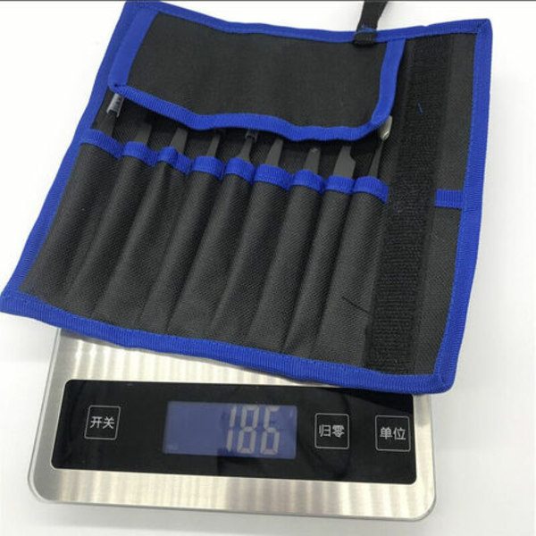 Antistatisk pincet Precision ESD pincet vedligeholdelsesværktøjssæt, Macaron, sort 9 stk.