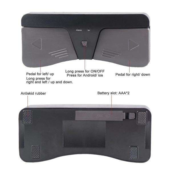 bluetooth automatisk sidvändare