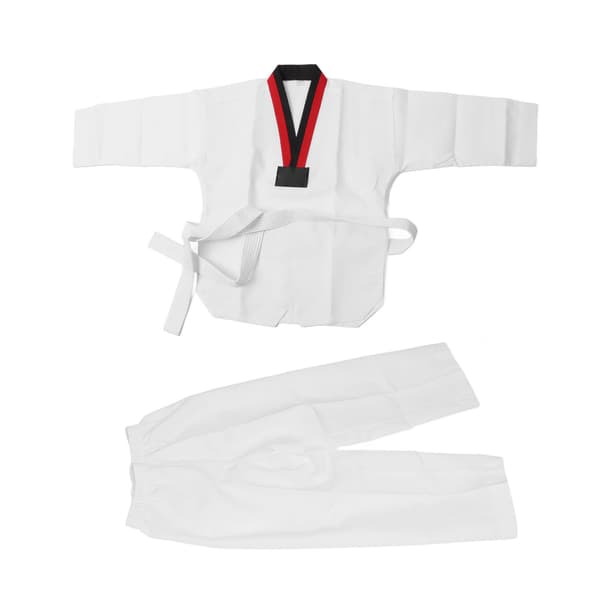 Vit Taekwondo Uniform för Barn Premium TKD Karate Judo Dobok