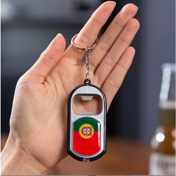Flasköppnare med lampor runt VM (Spanien)