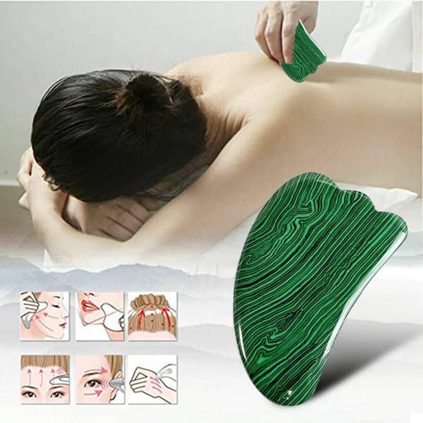 Gua Sha Sten Ansikts Skulpteringsverktyg för Ansikte Finger Kropp