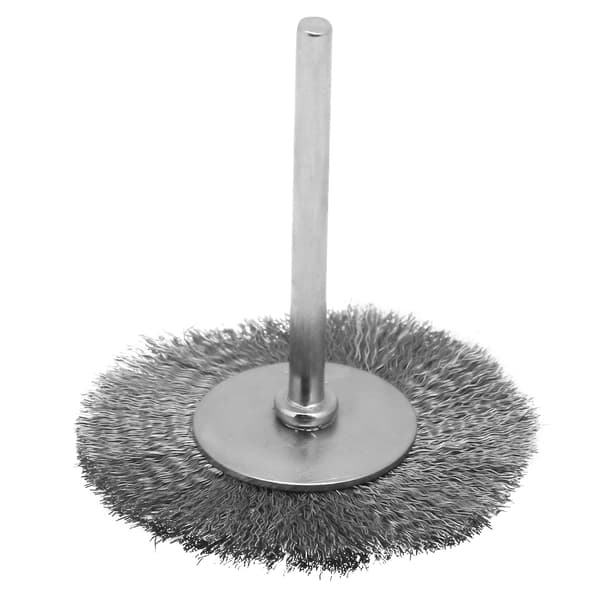 10-pakning ståltrådbørste, flat poleringsbørste, dyprensehode 3x38 mm