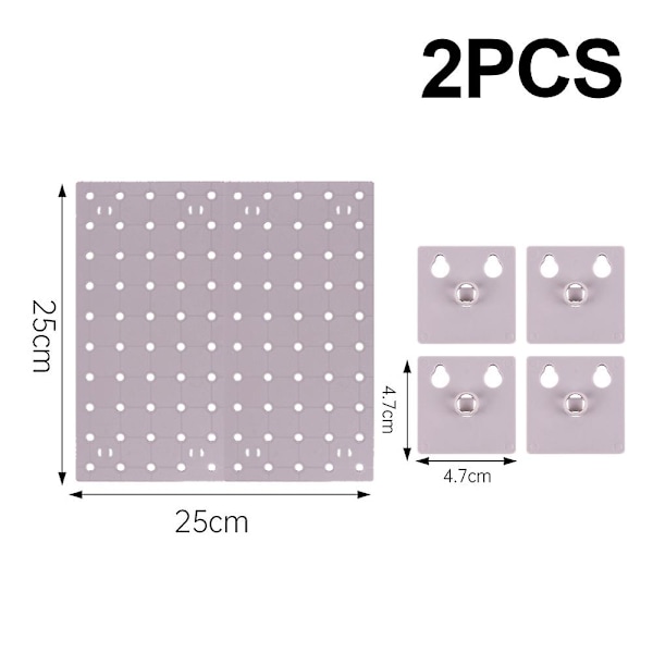 Wall Control Pegboard Rack Horisontal Pegboard - Let at installere Peg Boards L grey