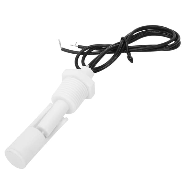 Hvid PP Plast Flydende Float Gear 2 stk. 1/2in Gevind NPT DC0-110V