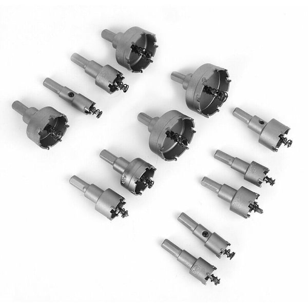 13 st Versailles set, hålsågsborr, 16 mm 53 mm hålsåg i rostfritt stål Tungsten Carbide Tct Drill Bits Me