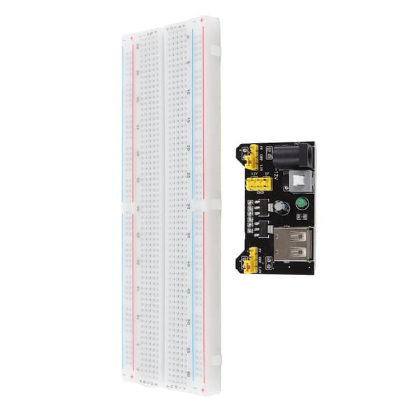 830 Tie Points Breadboard 3.3V 5V Strømforsyningsmodul med Jumper Kabel Kit til DIY Kredsløbsprojekter