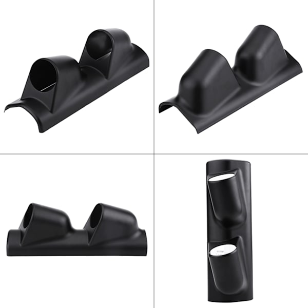 52mm 2-hulls dobbelthulls måler søylemontert podholder