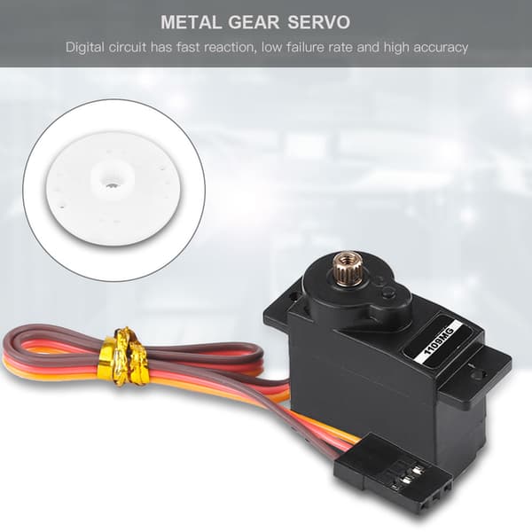 Micro Metal Gear Analog Servo for RC modellfly - 10g, 4,8-6V
