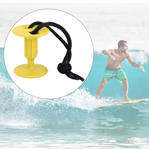 6 st Högkvalitativ Plast Surfbräda Handrep Plugg Surfbräda Tillbehör 5.5 * 4cm (Gul)
