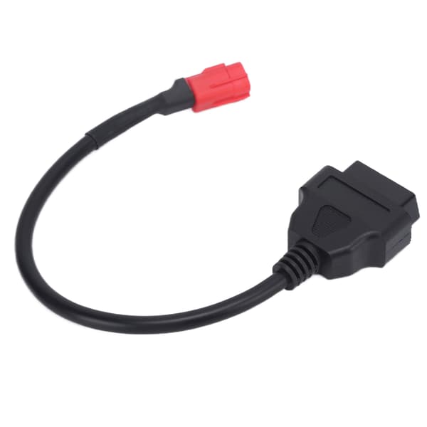 Motorcykel OBD 16 Pin til 6 Pin Adapter Kabel Fleksibel Sort Vedligeholdelse Modifikation