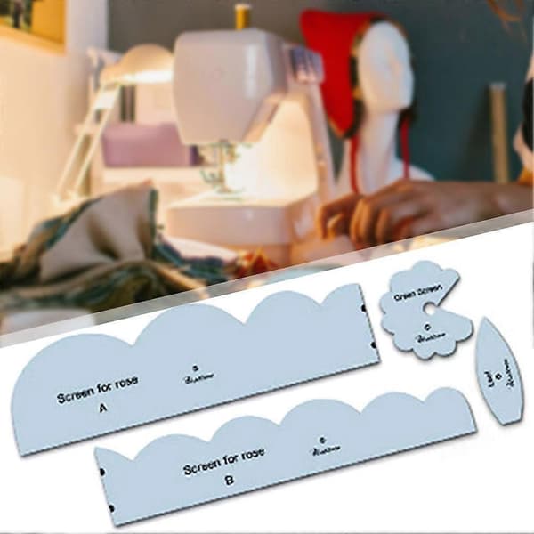 Akrylmalsett for stoffroser Gjenbrukbart DIY Solid Klart Mal Sysett for Syentusiaster 12 inch