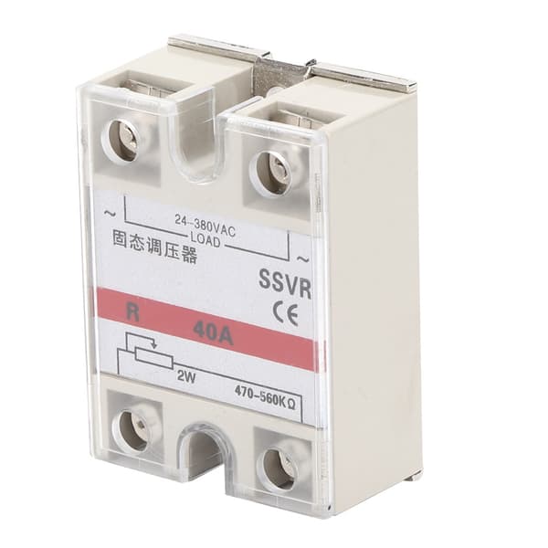 Enfaset Solid State Spændingsregulator Relæmodul Lavfrekvent SSVR-40A 24-380VAC