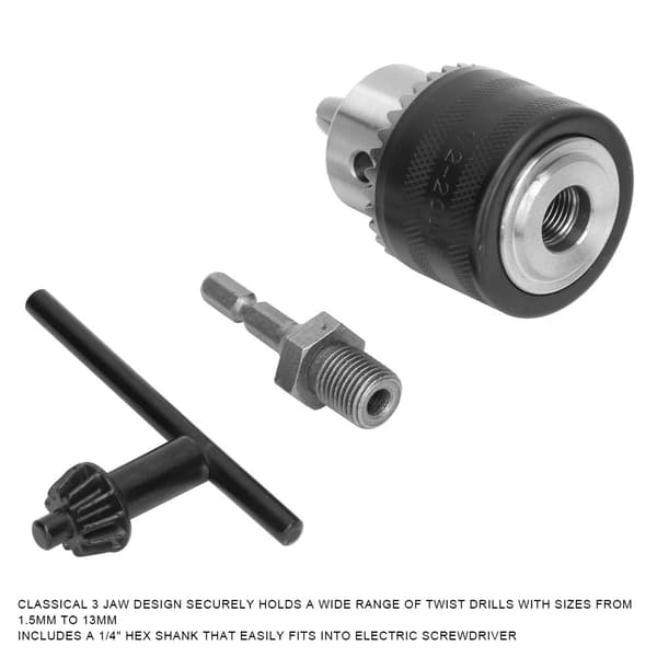 1,5-13 mm borepatron 1/2-20 UNF monteringsgevind