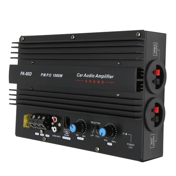 PA 80D Bil Strømforstærker Board Professionel Høj Effekt Subwoofer Plade 12V 1000W