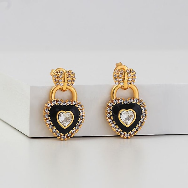 Örhänge Heart Stud Metallic Element Modesmycken Ac7190