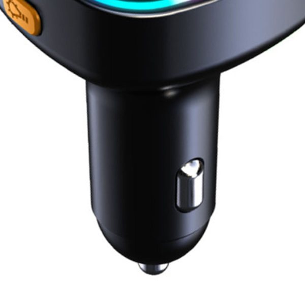 FM Transmitter Bluetooth Dual USB Biloplader 7 Farver Højtydende Stereo Universal Pasform til Biler