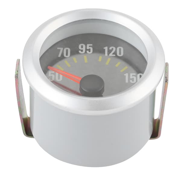 12V 2-tums oljetemperaturmätare 50-150℃ Vit bakgrundsbelysning Kolfiberstil urtavla med sensor