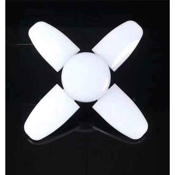 Pakke Hvid LED Pladelys 4+1 Foldelys, Loftslys, Garagelys, 60W E27 6500K 6000Lm Værkstedslys, 175-265v