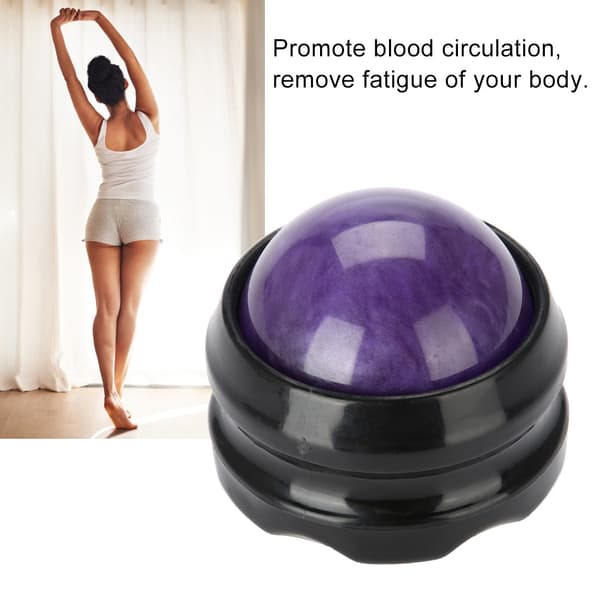 Massage Roller Ball Massager Kroppsterapi Fot Höft Relaxer Stress Release (lila)