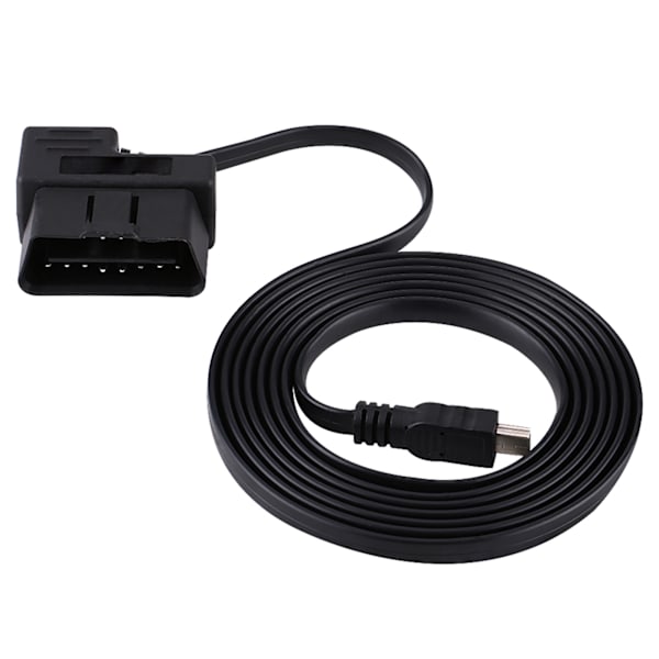180 cm OBD2 OBDII EOBD 16-pinners diagnostisk forlengelsesadapter Mini USB-kabel