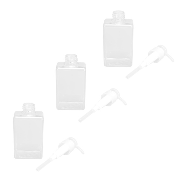3-pack 150 ml tom flytande tvål dispenser plast pumpflaskor för kök badrum