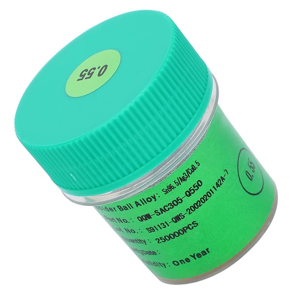 BGA Blyfri Loddekugler 25W 0,55 mm til PCB Reparations Tilbehør
