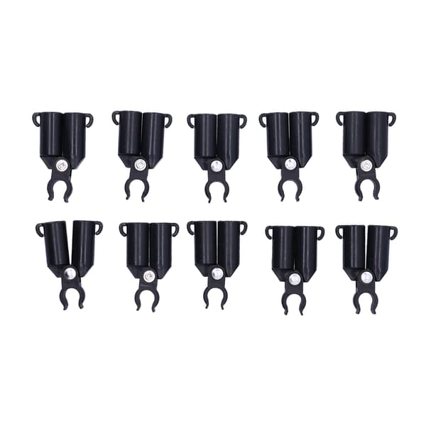 10-pack A-typ Trädgårdsstöd för växter Kopplingsklämmor 16 mm ID Fästpinnar