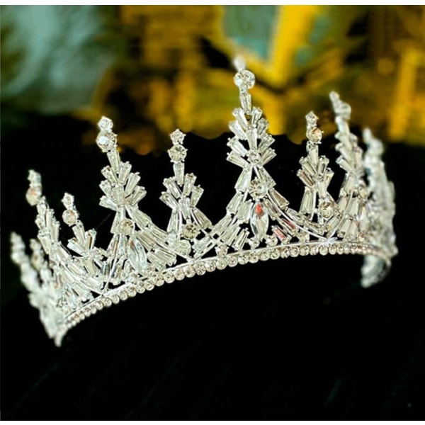 Legeret brude bryllup tiara (sølv)