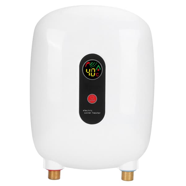 Elektrisk Mini Vannvarmer Fast Frekvens Dusj Baderom UK Plugg 220V 3500W