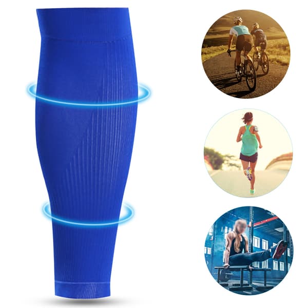 1 Pari Mumian Urheilukoulutus Shin Pads Kompressio Vasikkahihat Suojaava Varustus BlueM