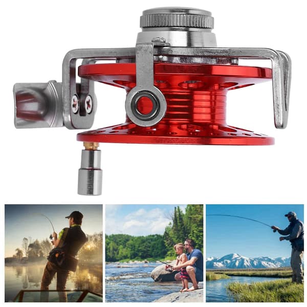 Etujäärän kalastuspyörä Fly Full Metal Unloading Force ReelRed Oikea Käsi
