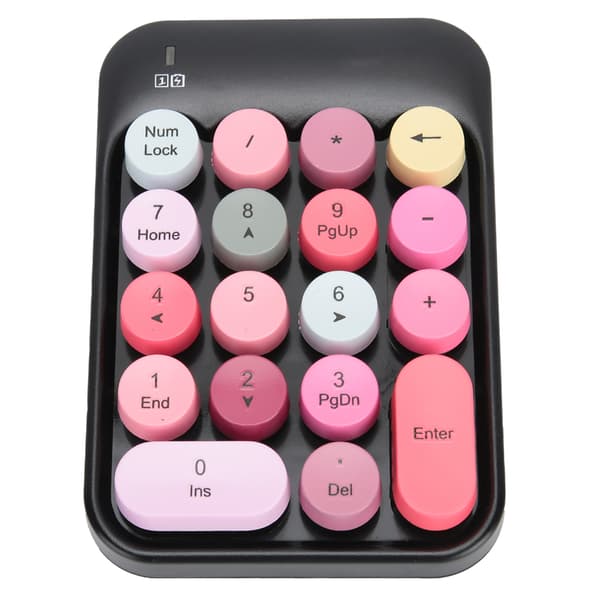 AJAZZ AK18 2.4G Trådløst Gaming Numerisk Tastatur Chokolade Keycap Sort