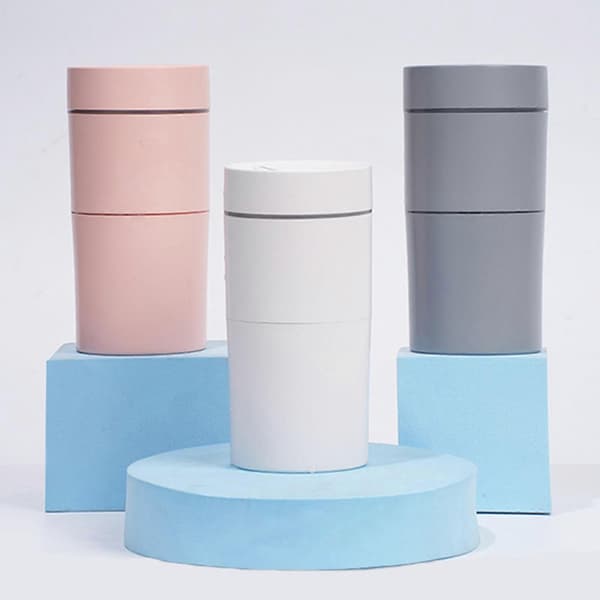 Bærbar Mini Luftfukter 180ml Trådløs Bærbar Liten Luftfukter USB Oppladbar Skrivebordsluftfukter Eterisk Olje grå grey