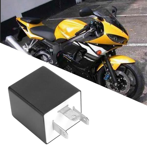 Justerbart 3-pins motorsykkel LED blinklysrelé